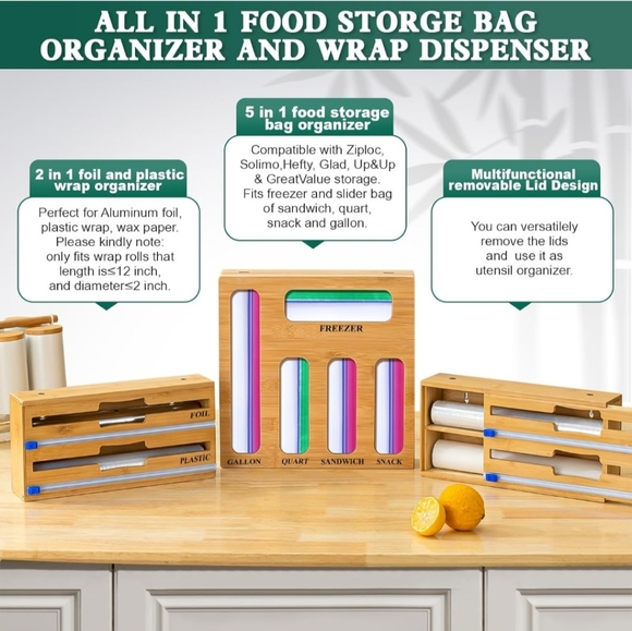 Food storage organiser wooden - Picture 1 of 7